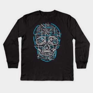 Electric Skull Kids Long Sleeve T-Shirt